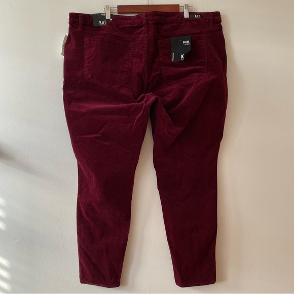 Kut From The Kloth Diana Skinny pants corduroy in Burgundy stretch - Picture 5 of 11